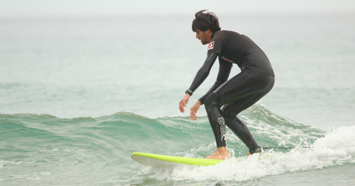 Mejorar la puesta en pie surf